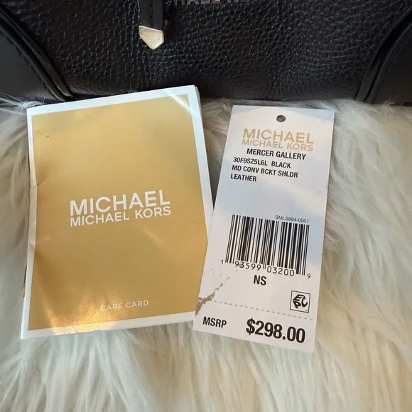 Michael Kors Black Leather Bucket Bag - Picture 4 of 16